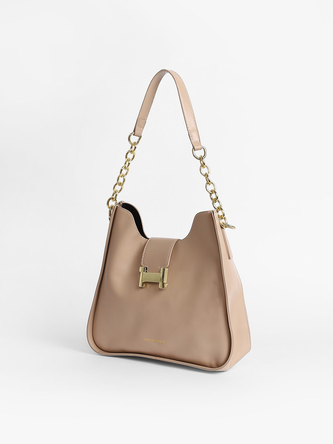 The Monogram Shoulder Bag - Light Beige