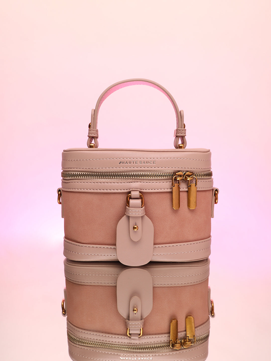 Women's The Velvet Oval Bucket Bag - Nude Pink