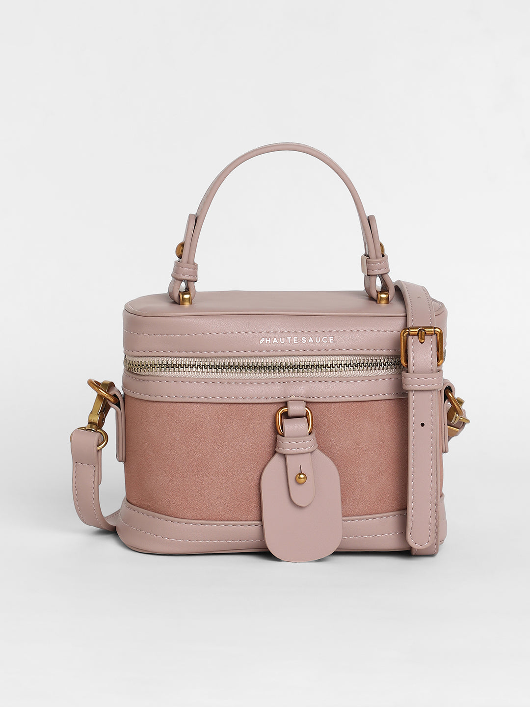 Women's The Velvet Oval Bucket Bag - Nude Pink