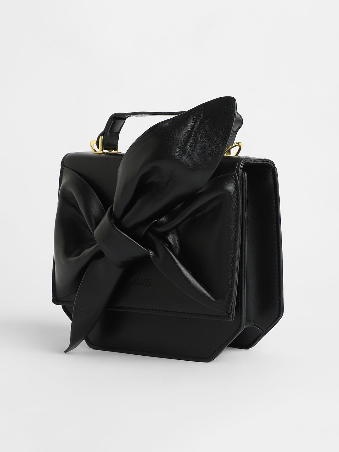 The Arc Crossbody Satchel Bag - Onyx Black