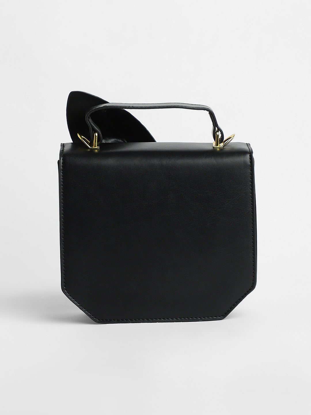 The Arc Crossbody Satchel Bag - Onyx Black