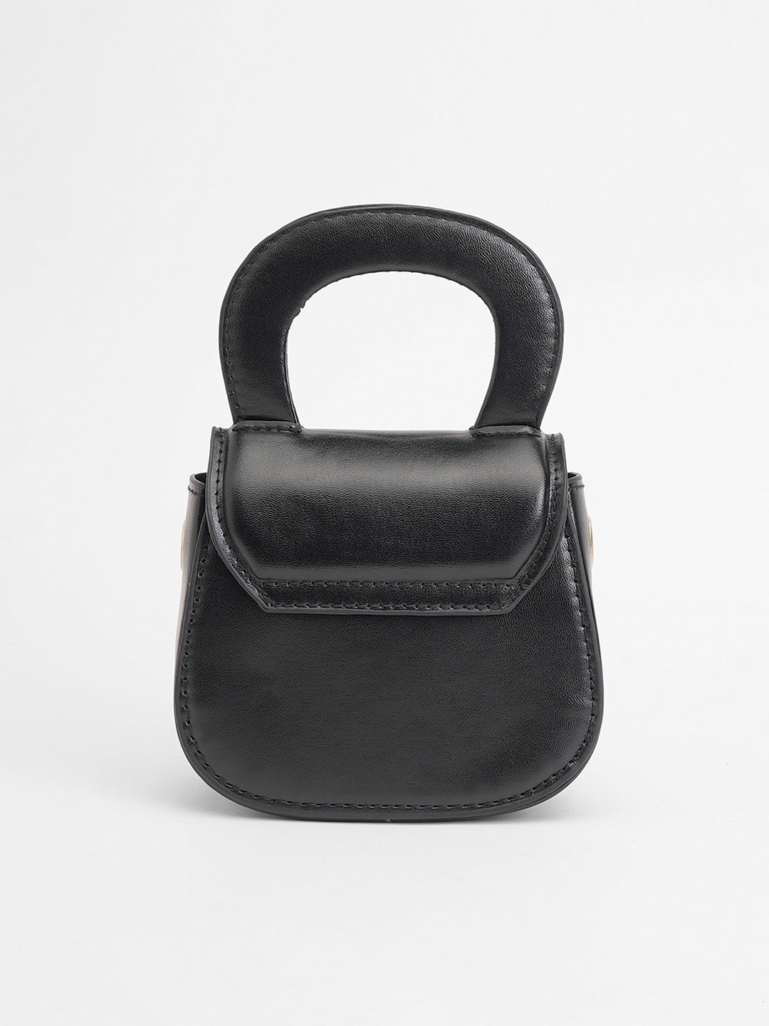 The Micro Pillow Heart Sling Bag - Onyx Black