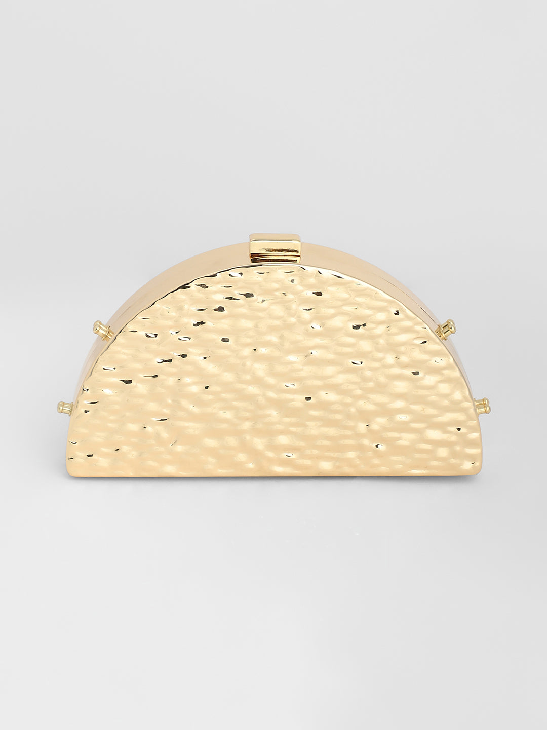 The Dented Curve Clutch Bag - California Gold