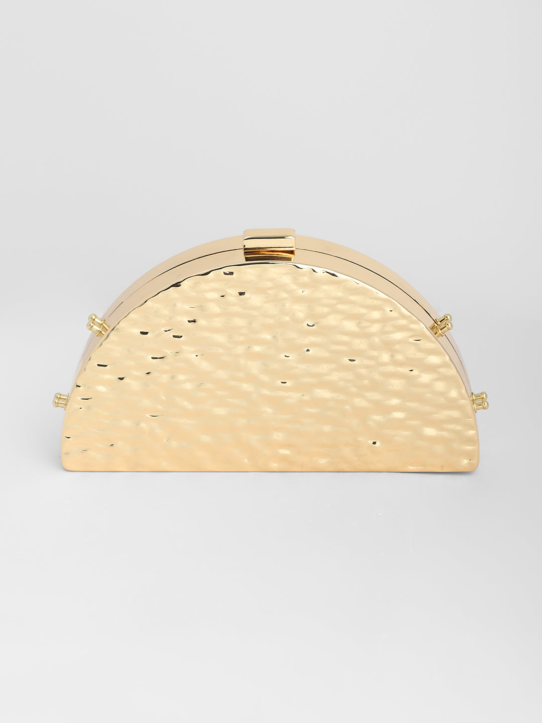 The Dented Curve Clutch Bag - California Gold