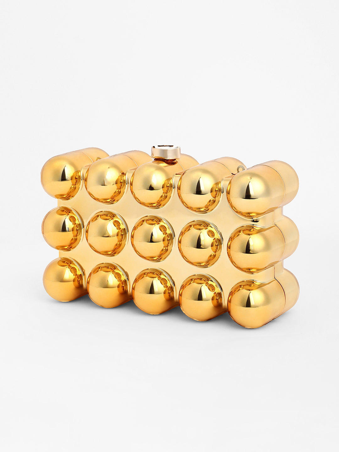 The Ball-Ball Clutch Bag - California Gold