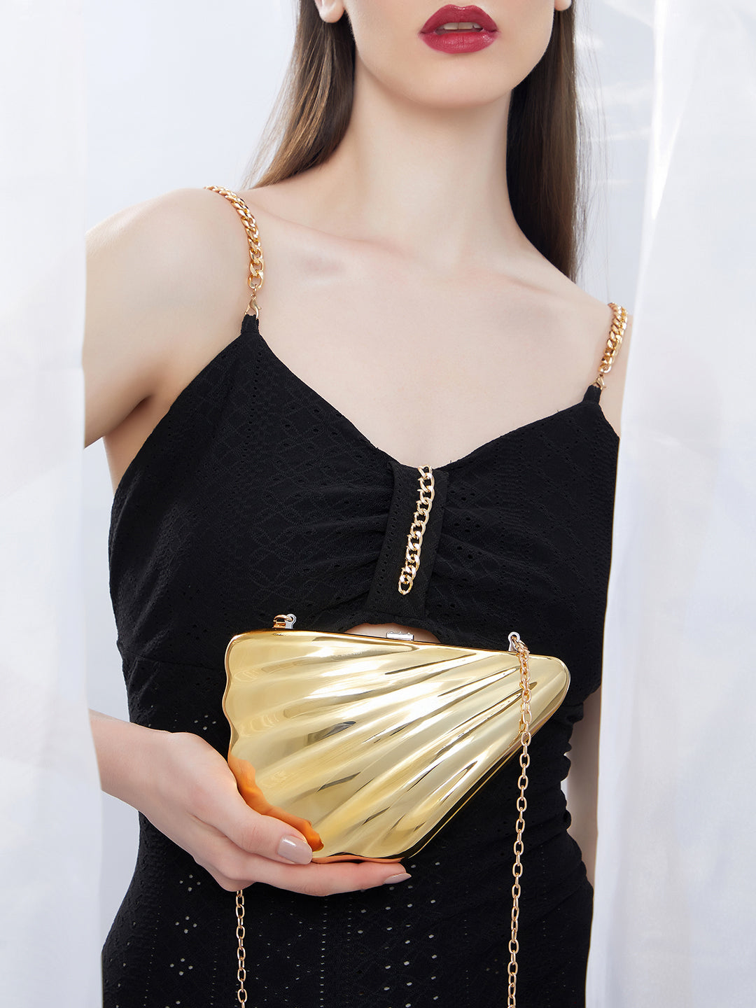 The Coquille Clutch Bag - California Gold