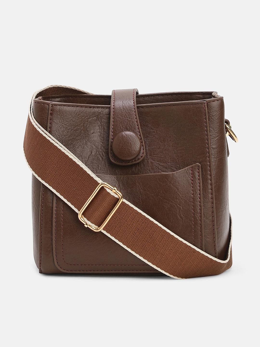 The Bucket Sling Bag - Chocolate Brown