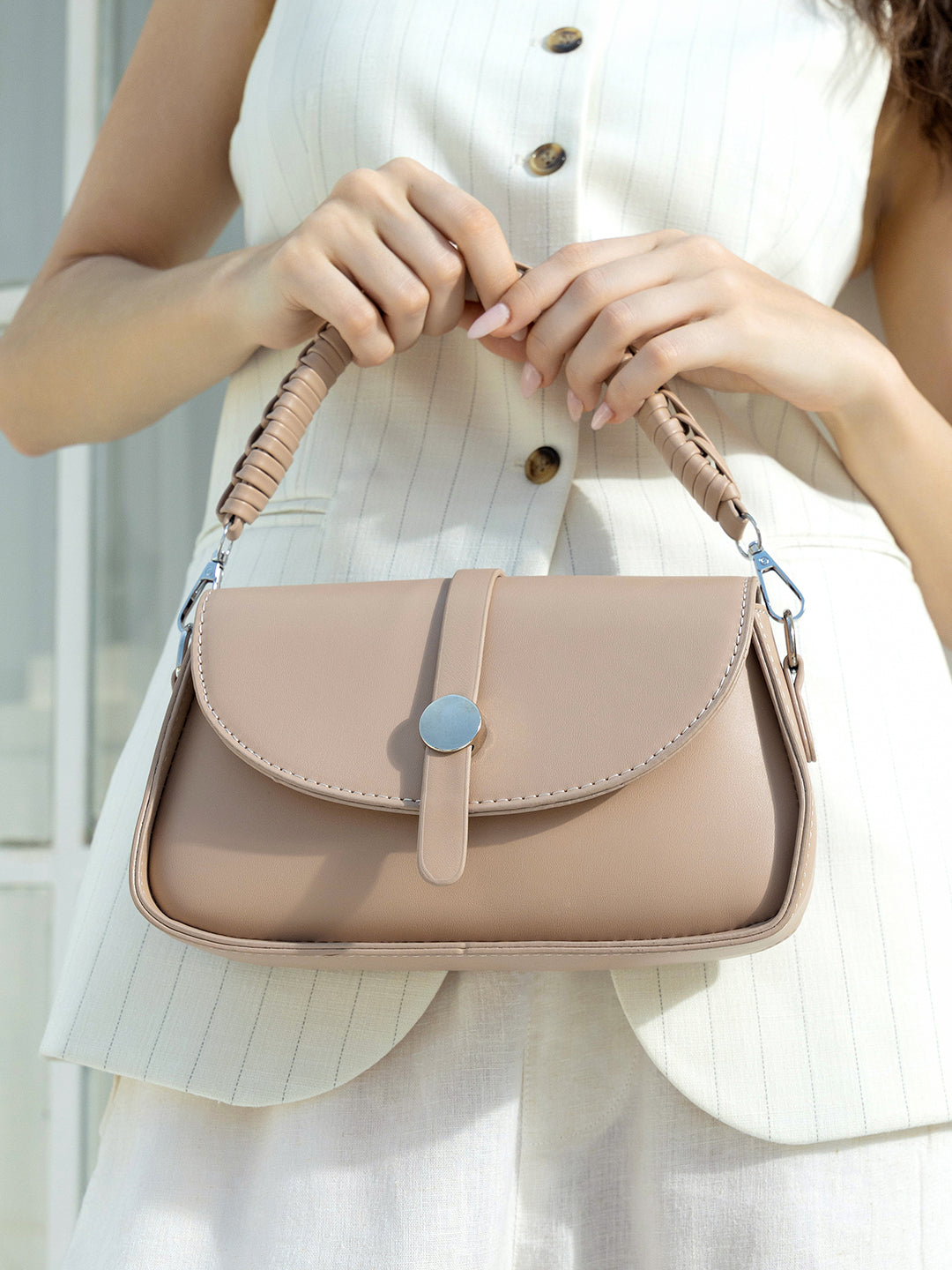 The Duske Hand Bag - Sand Beige