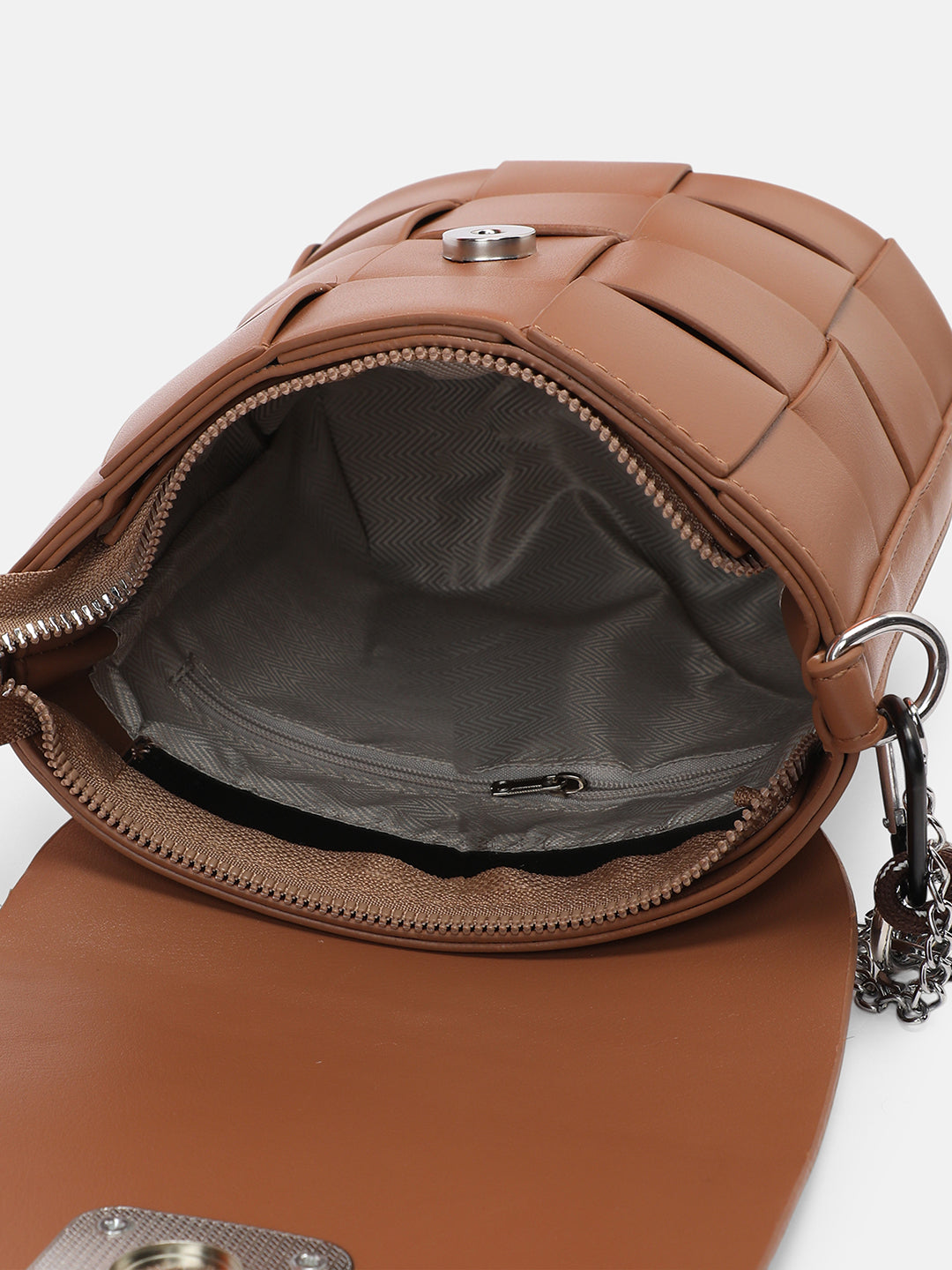 The Basket Sling Bag - Russet Brown