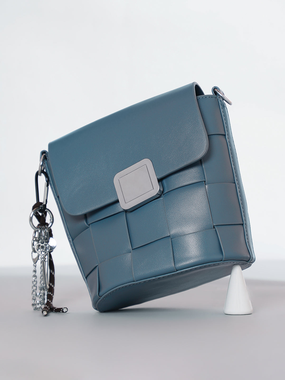 The Basket Sling Bag - Steel Blue