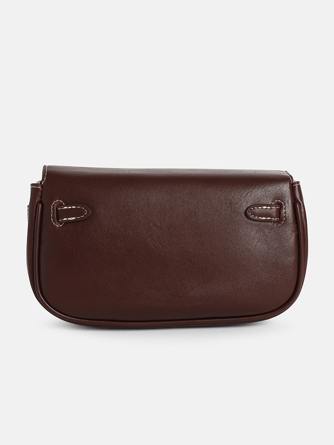 The Overlap-Curve Sling Bag - Chocolate Brown