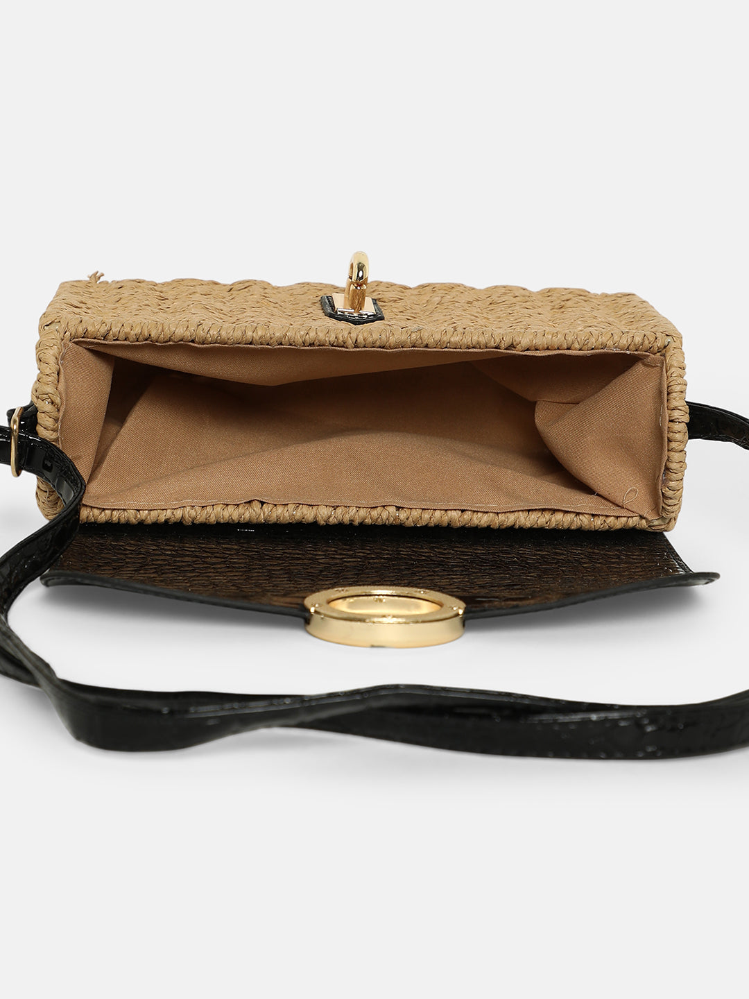 The Straw-Box Sling Bag - Onyx Black