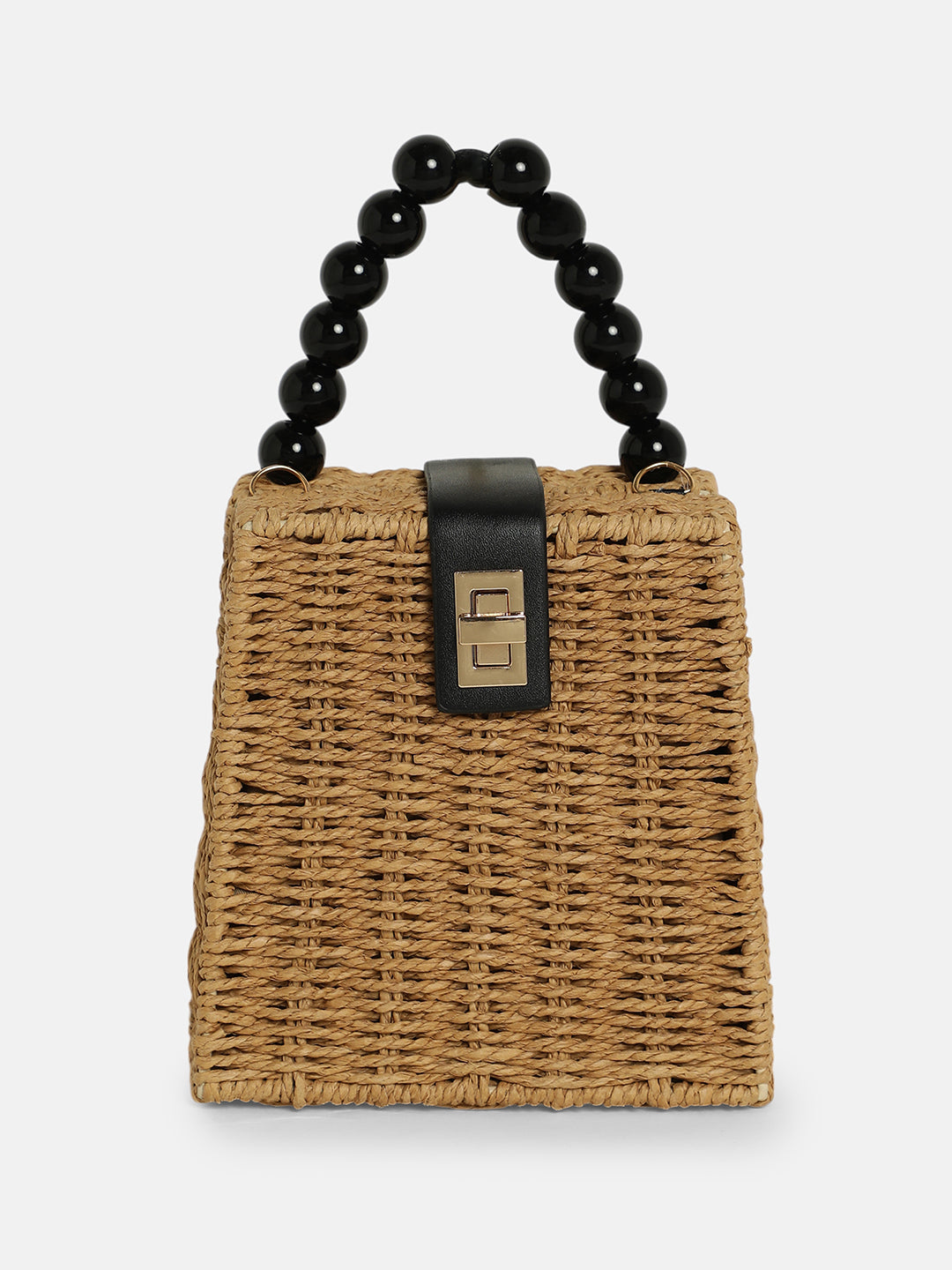 The Straw-Maris Hand Bag - Khaki Brown