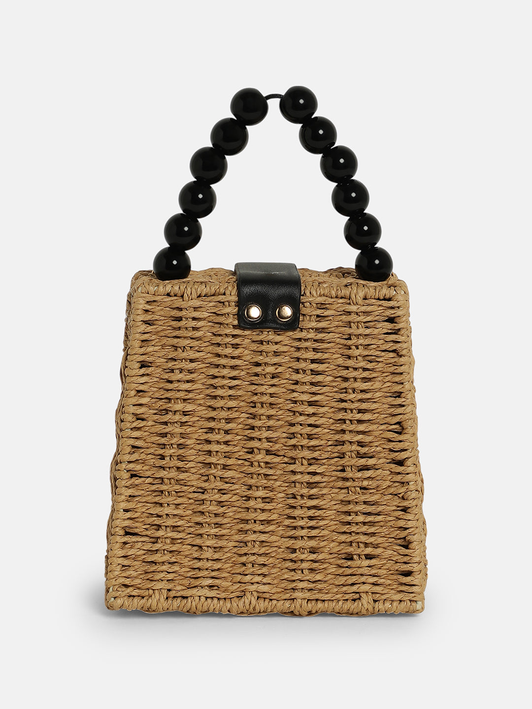 The Straw-Maris Hand Bag - Khaki Brown