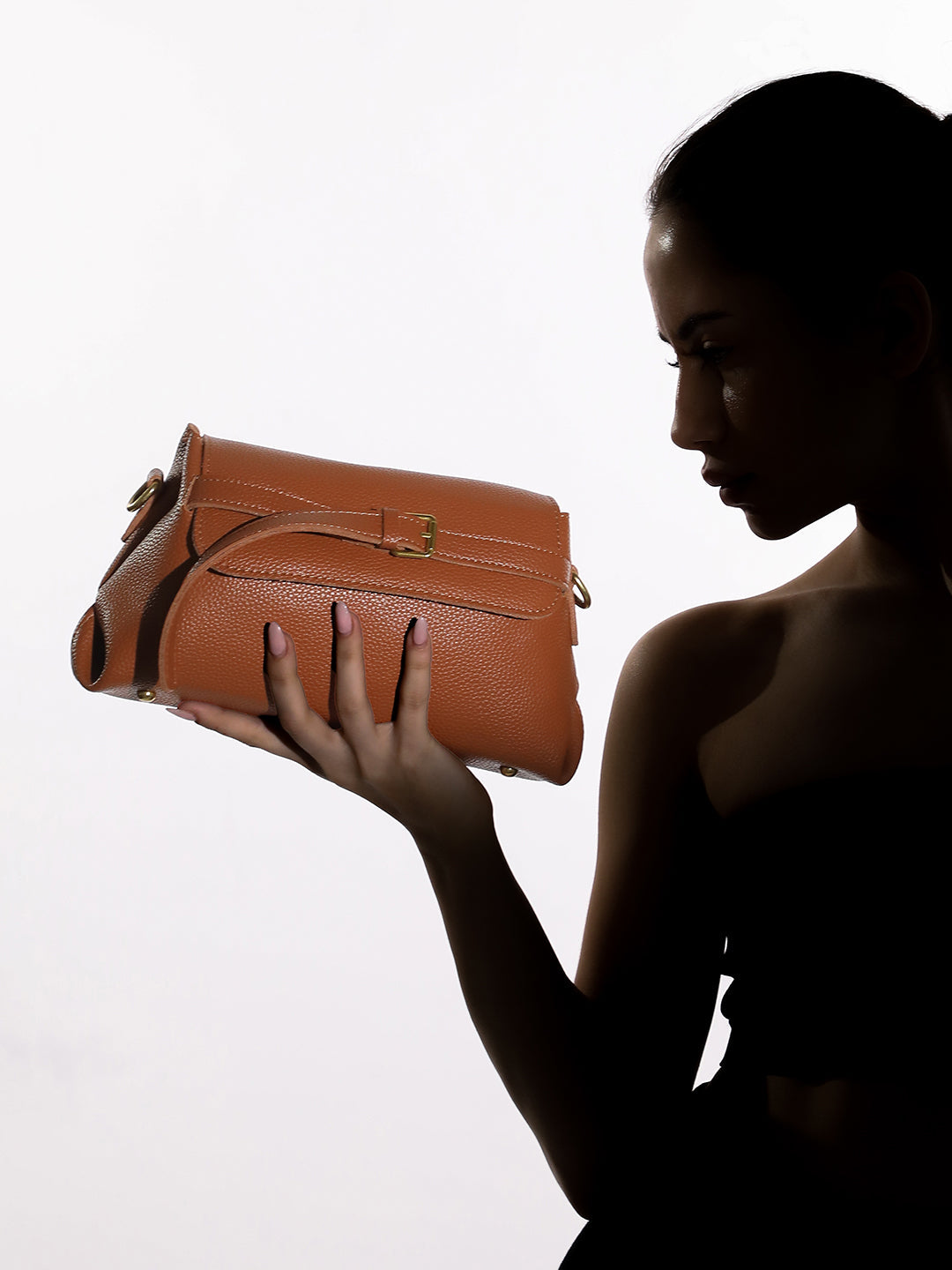 The Buckle Sling Bag - Terracotta Brown