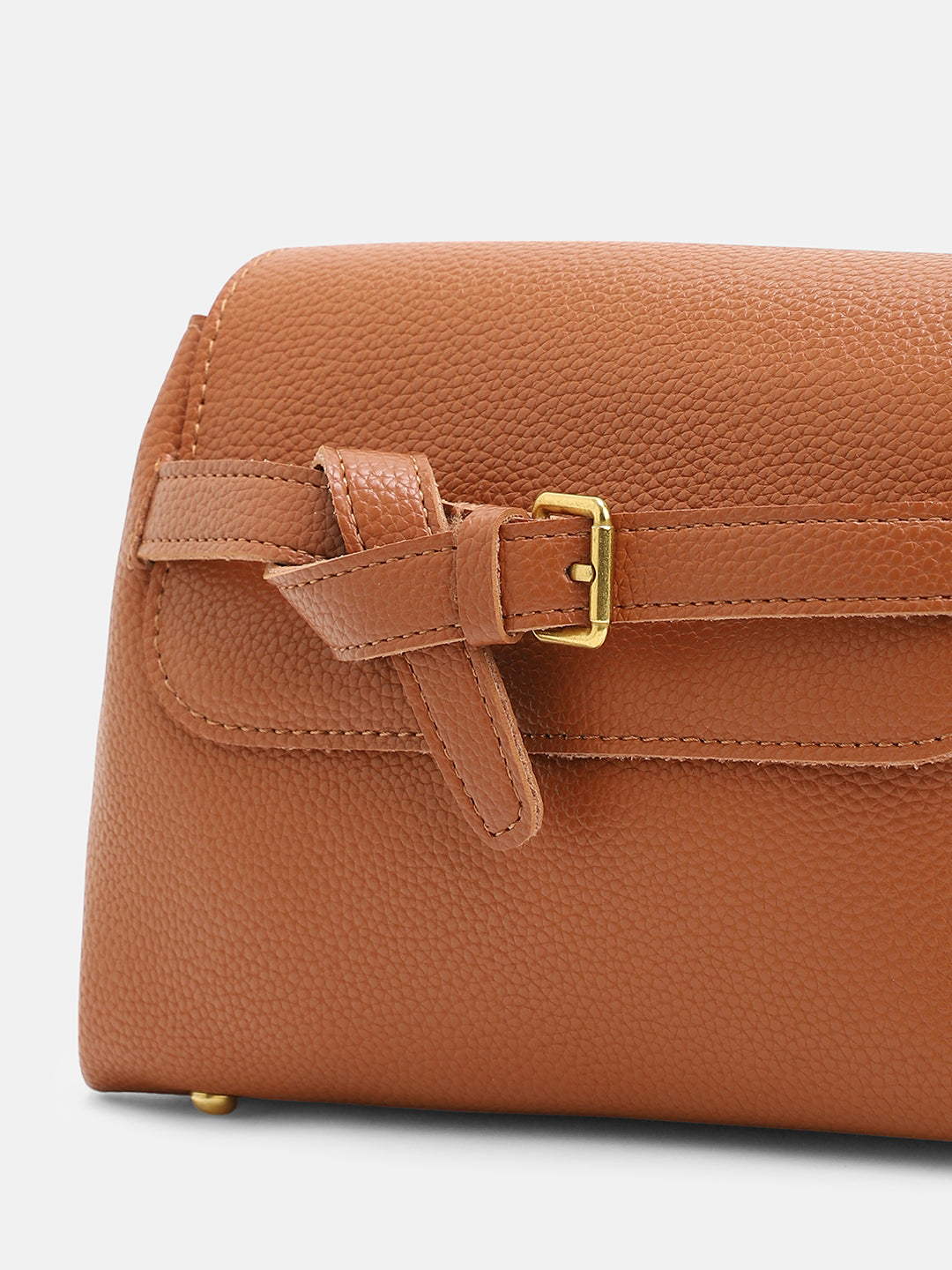 The Buckle Sling Bag - Terracotta Brown