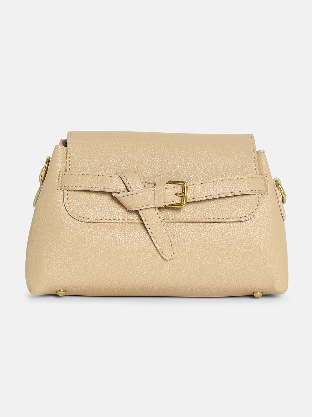 The Buckle Sling Bag - Buff Beige