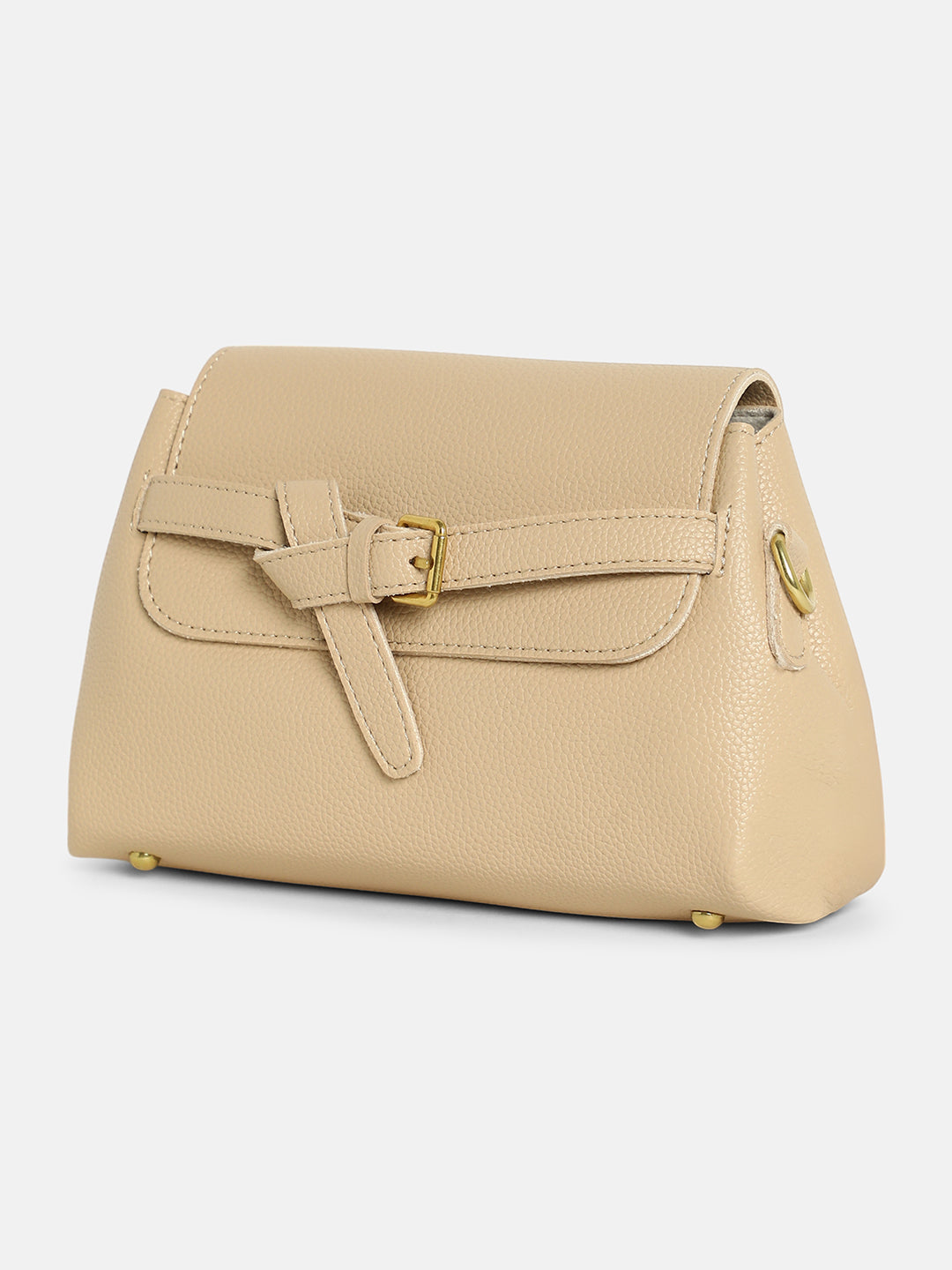 The Buckle Sling Bag - Buff Beige