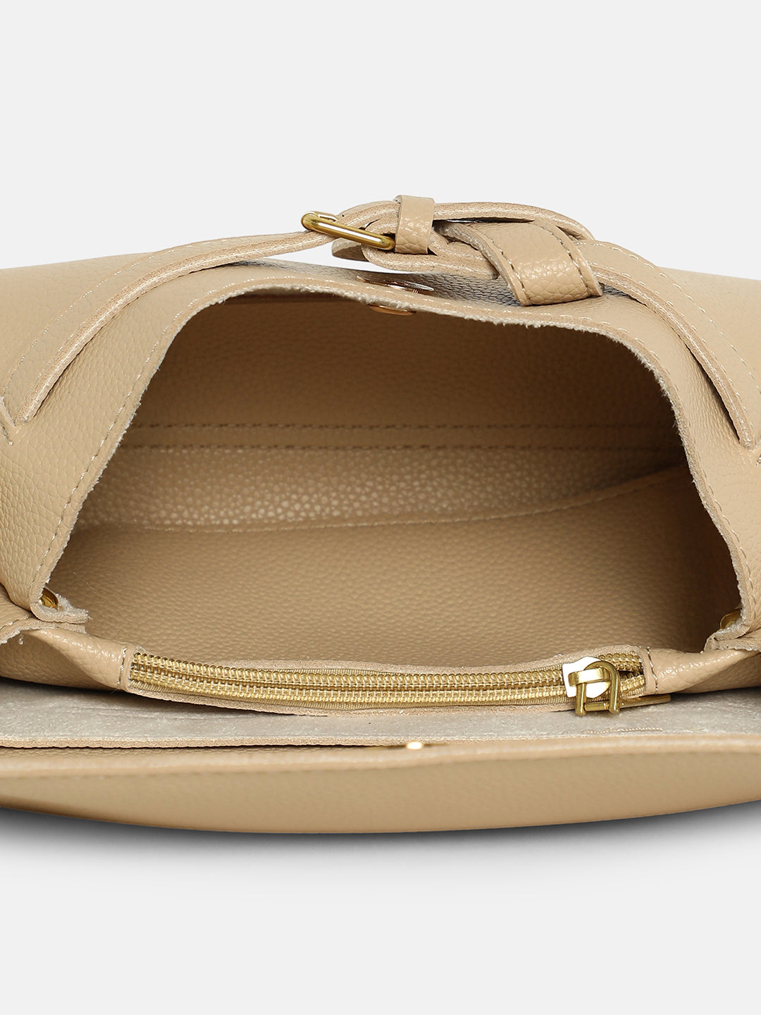 The Buckle Sling Bag - Buff Beige