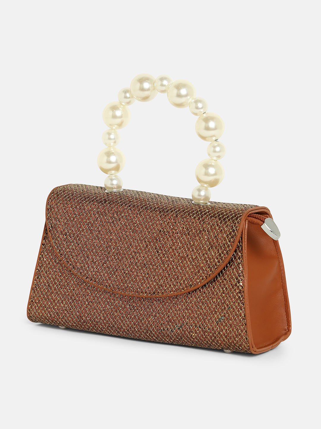 The Reptilia Snowball Hand Bag - Tan Brown