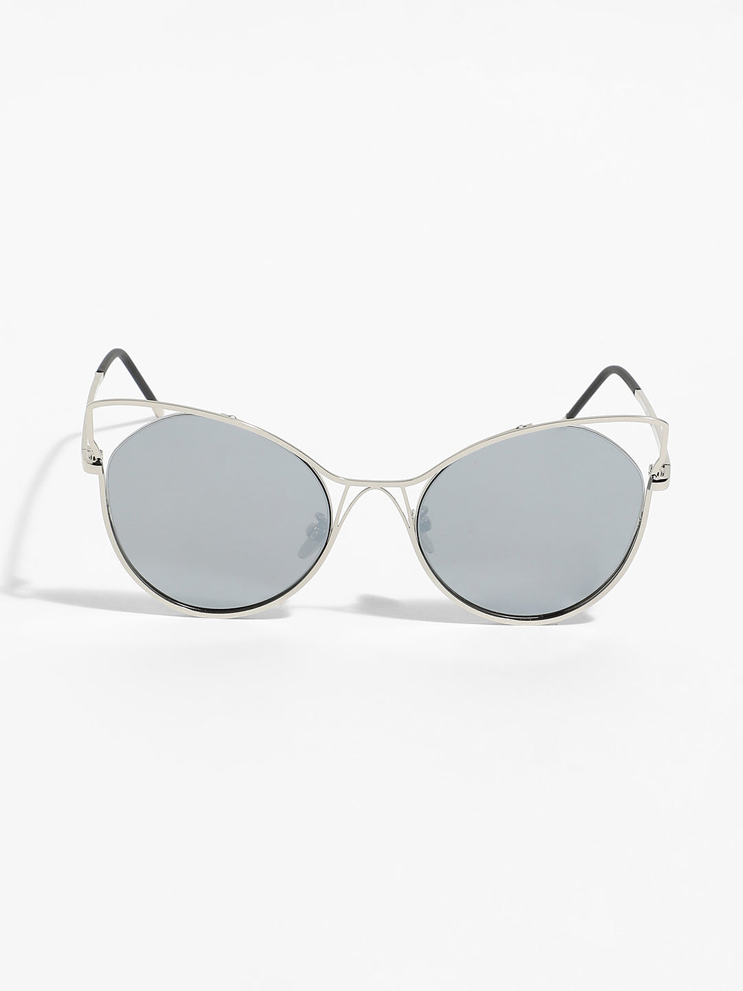 The Gatta Cateye Sunglasses - Metallic Silver