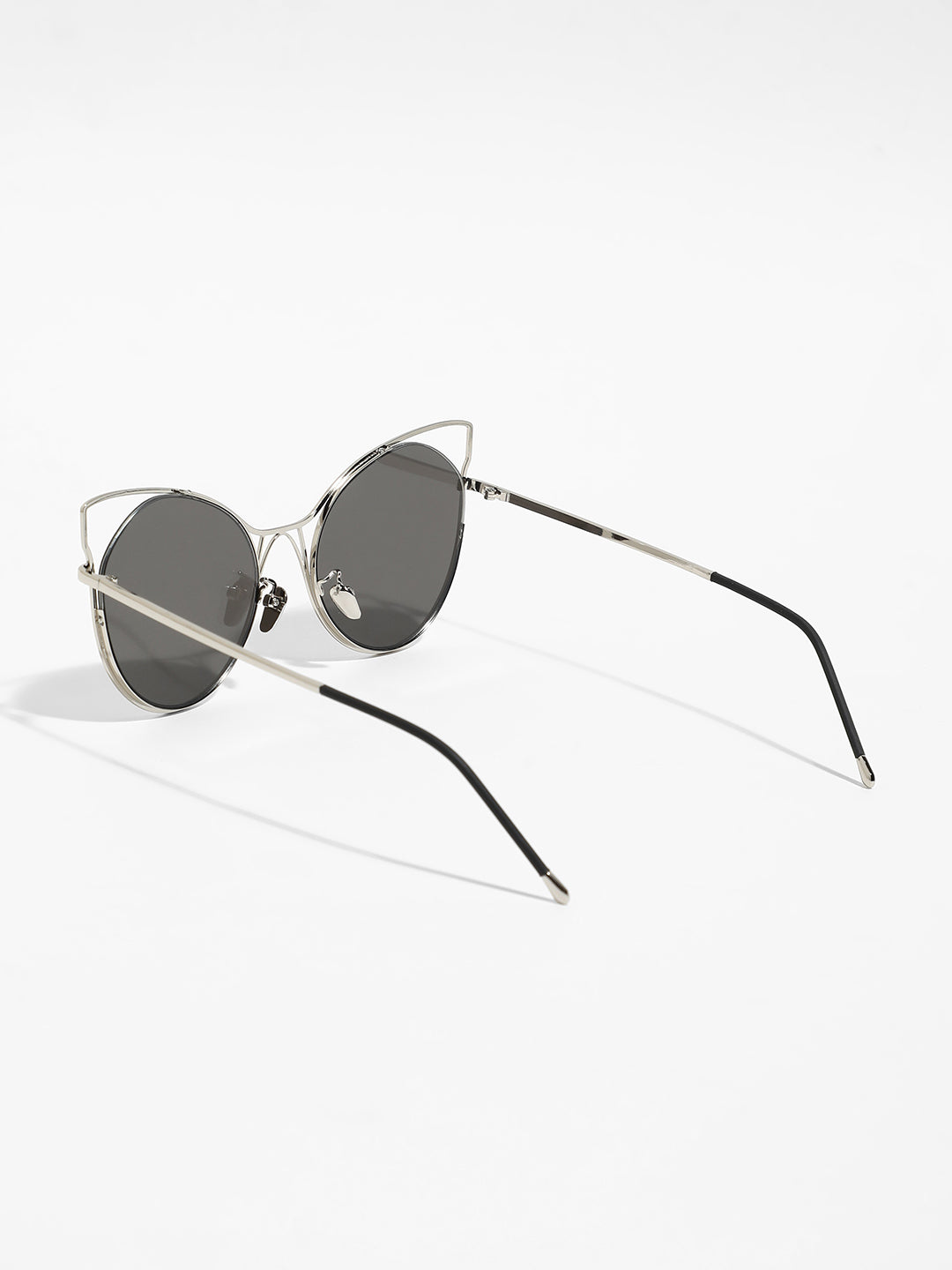 The Gatta Cateye Sunglasses - Metallic Silver