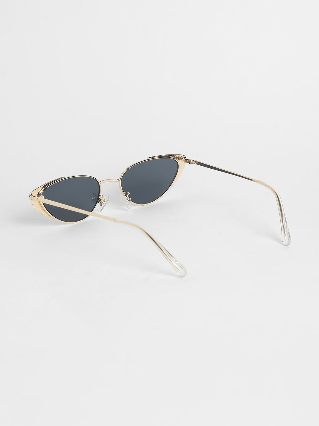 The Studded Cateye Sunglasses - Midnight Black