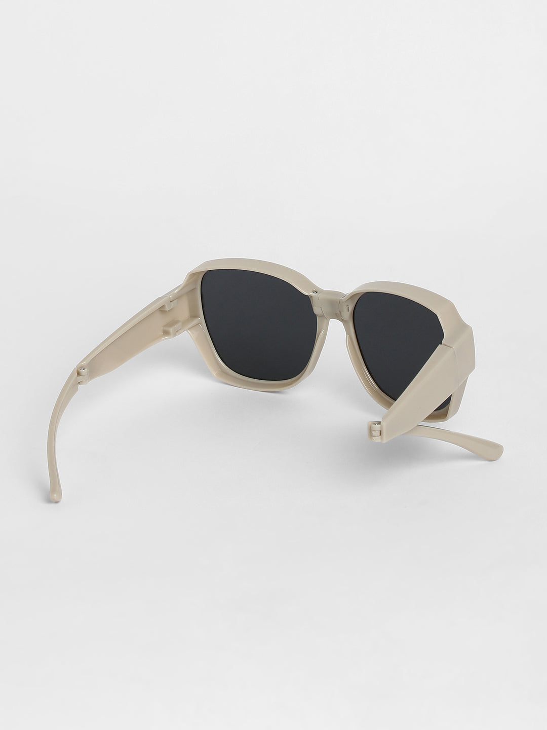 Foldable Oversized Sunglasses - Grey