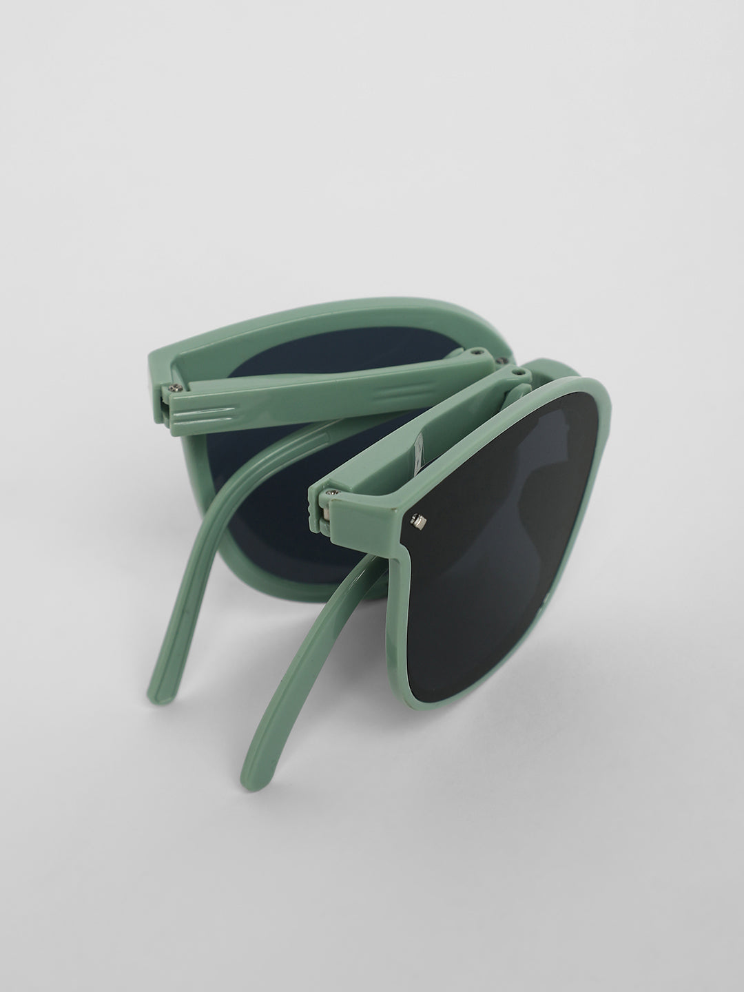 Foldable Wayfarer Sunglasses - Green