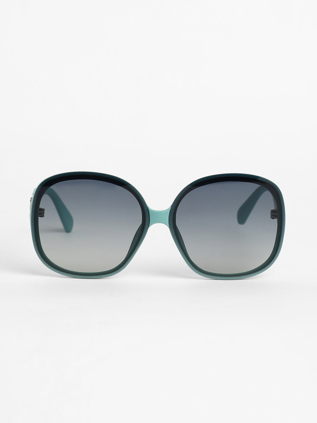 The Clover Oversized Sunglasses - Sea Green