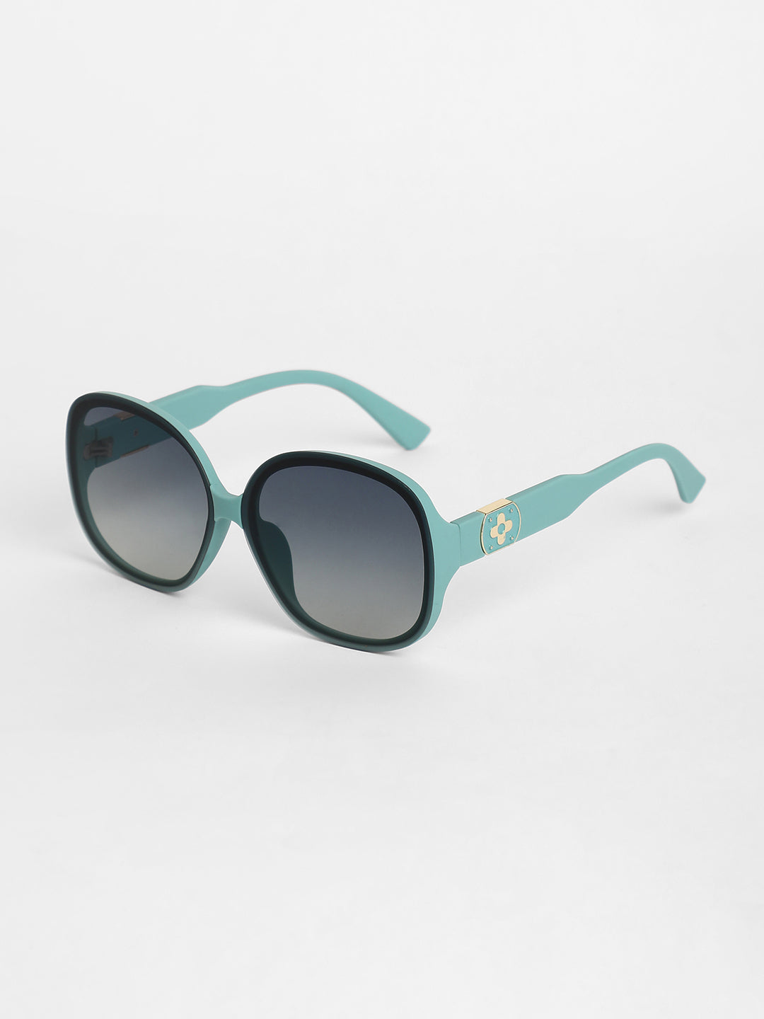 The Clover Oversized Sunglasses - Sea Green