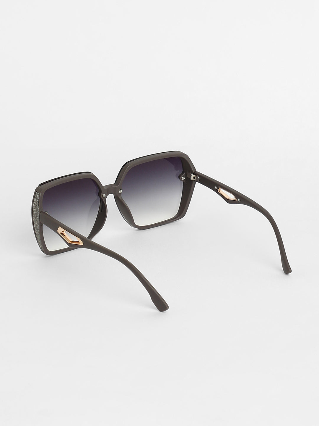 The Glint Block Oversized Sunglasses - Graphite Grey