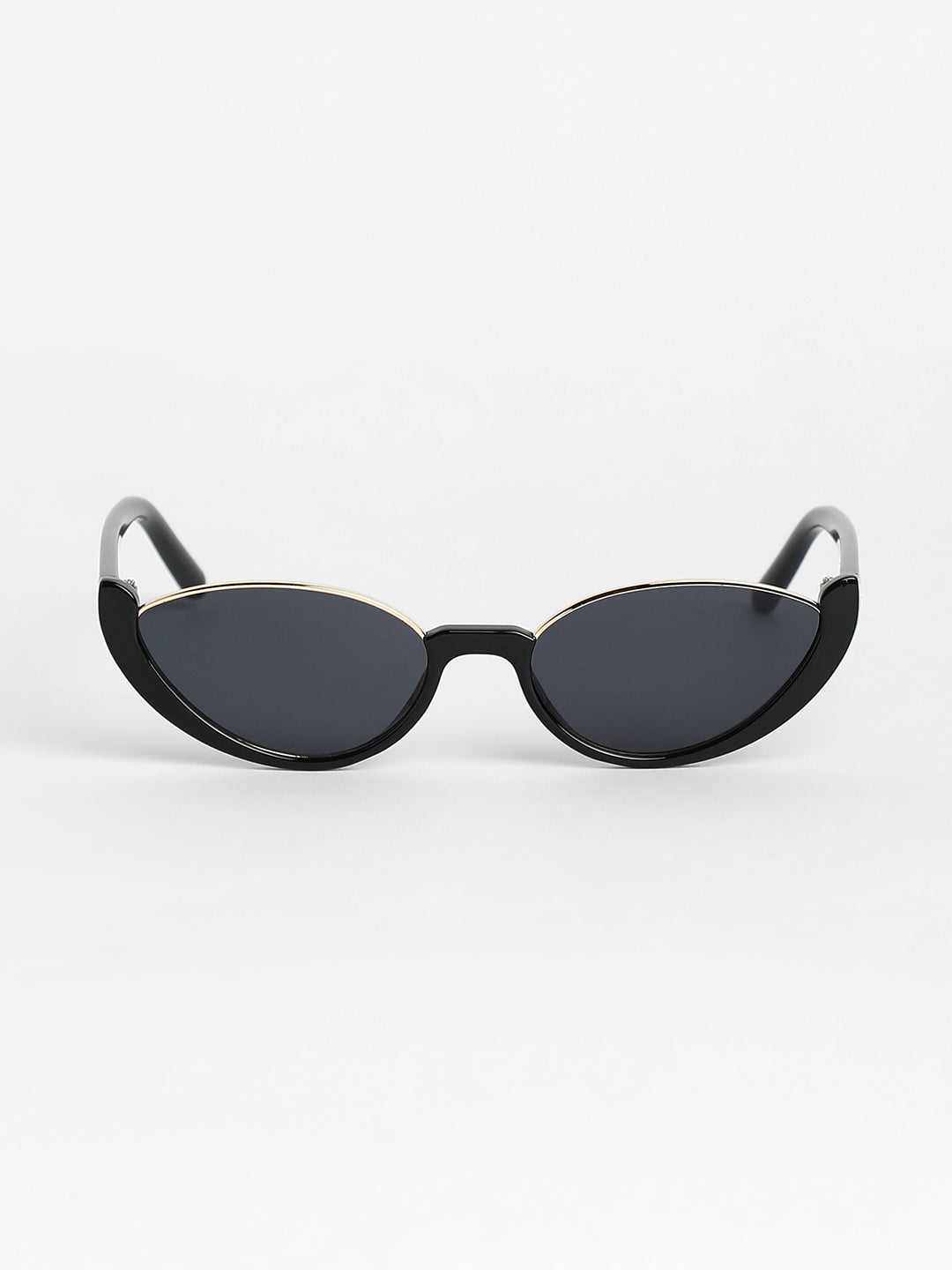 The Block Full Rim Cateye Sunglasses - Onyx Black