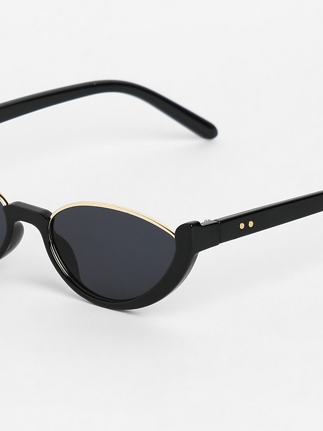 The Block Full Rim Cateye Sunglasses - Onyx Black