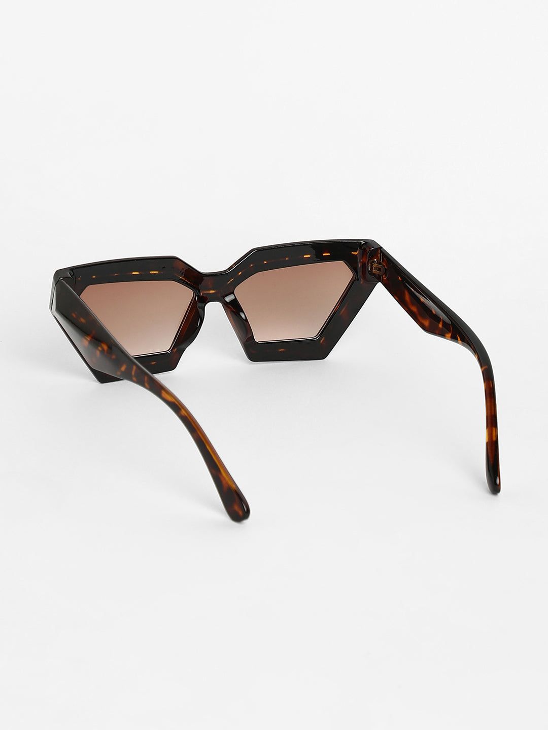 The Tortoise Shell Geometrical Sunglasses - Multicolour