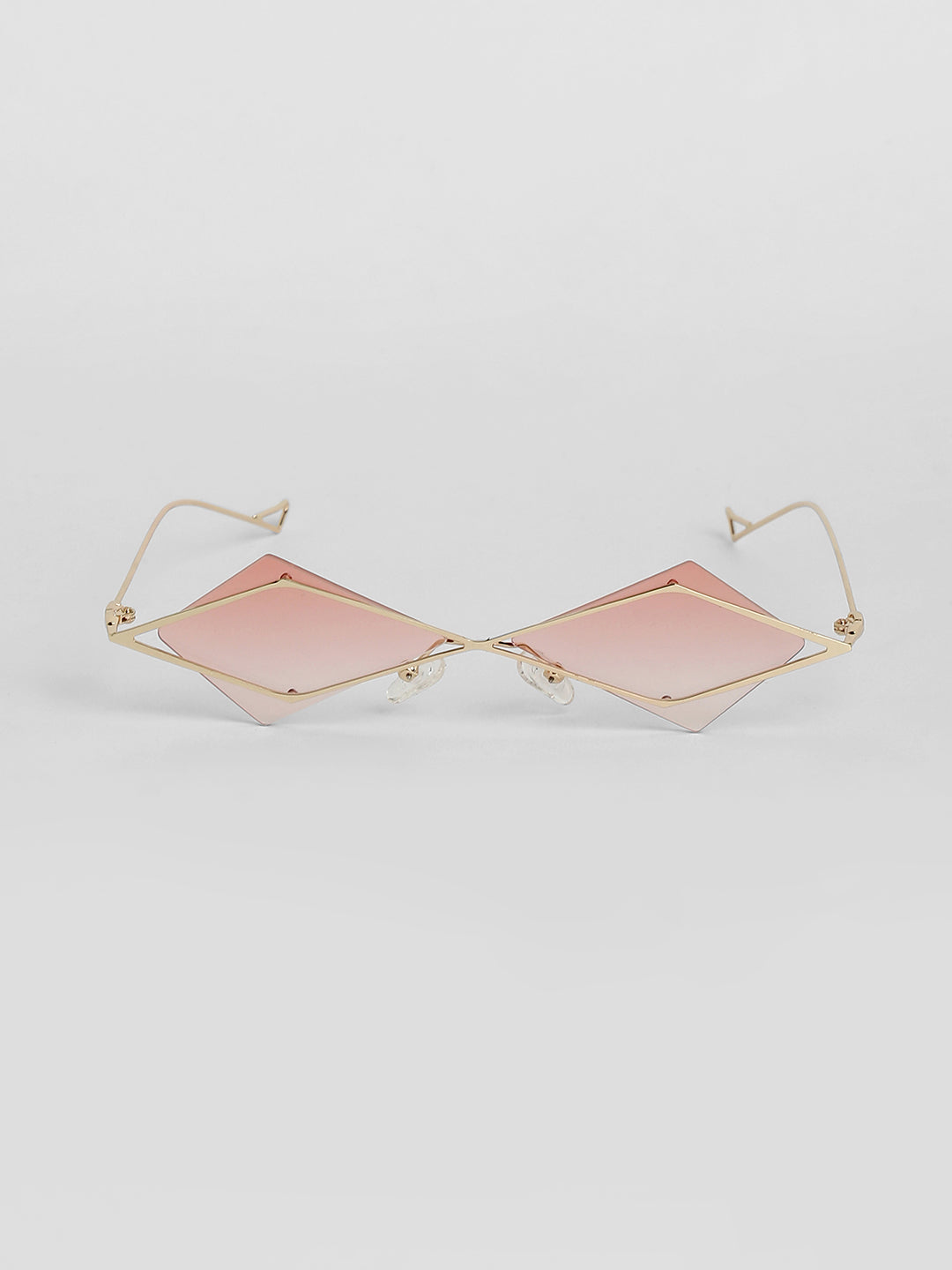 The Diamond Geometrical Sunglasses - Blush Pink