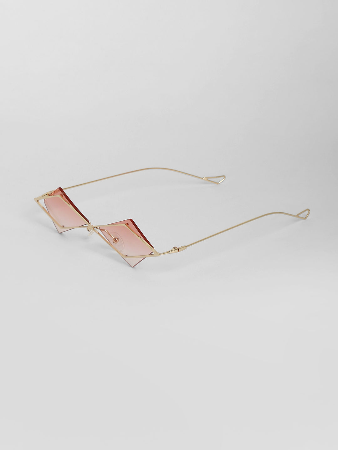 The Diamond Geometrical Sunglasses - Blush Pink