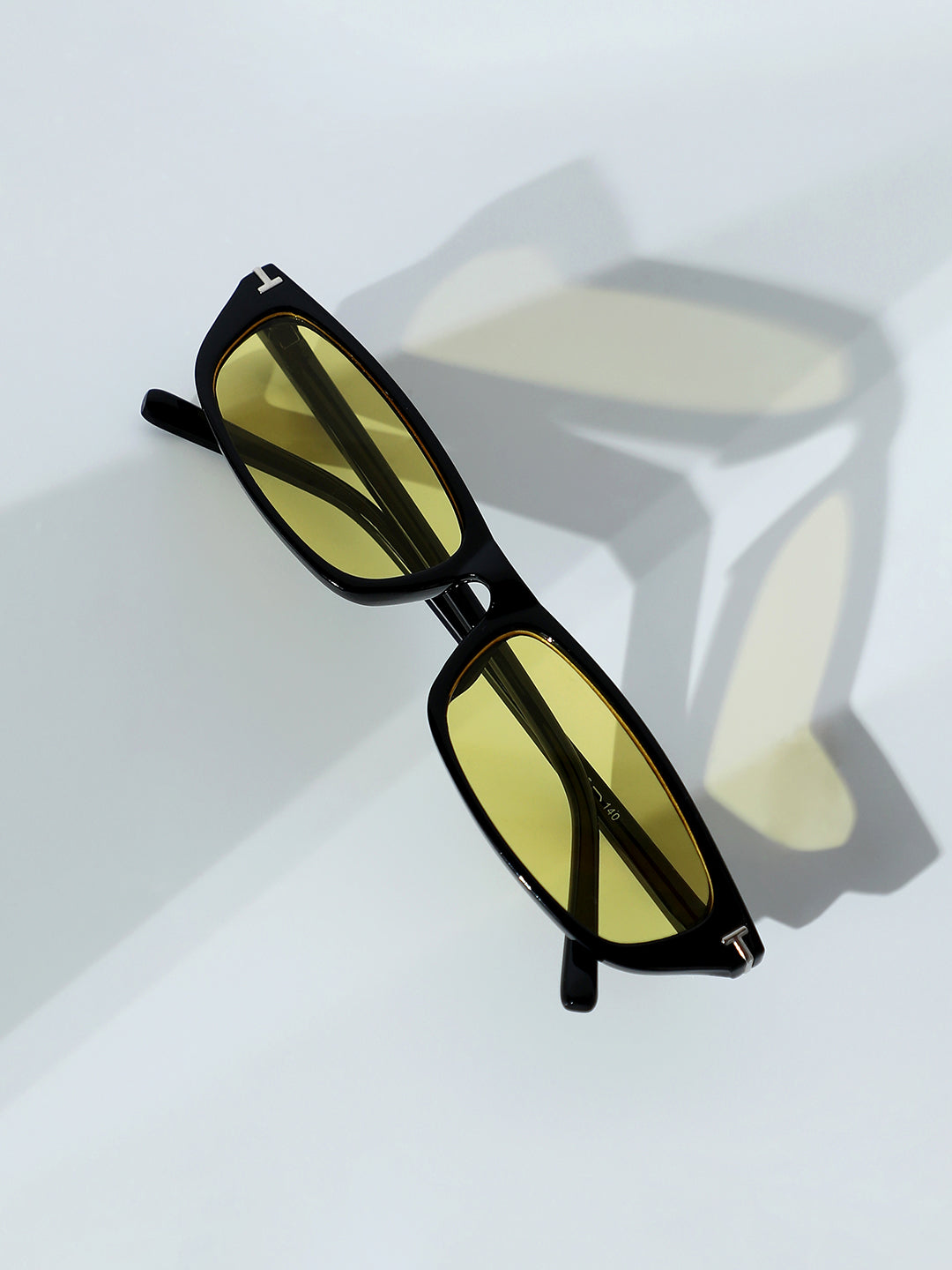 The Sleek Rectangular Sunglasses - Corn Yellow