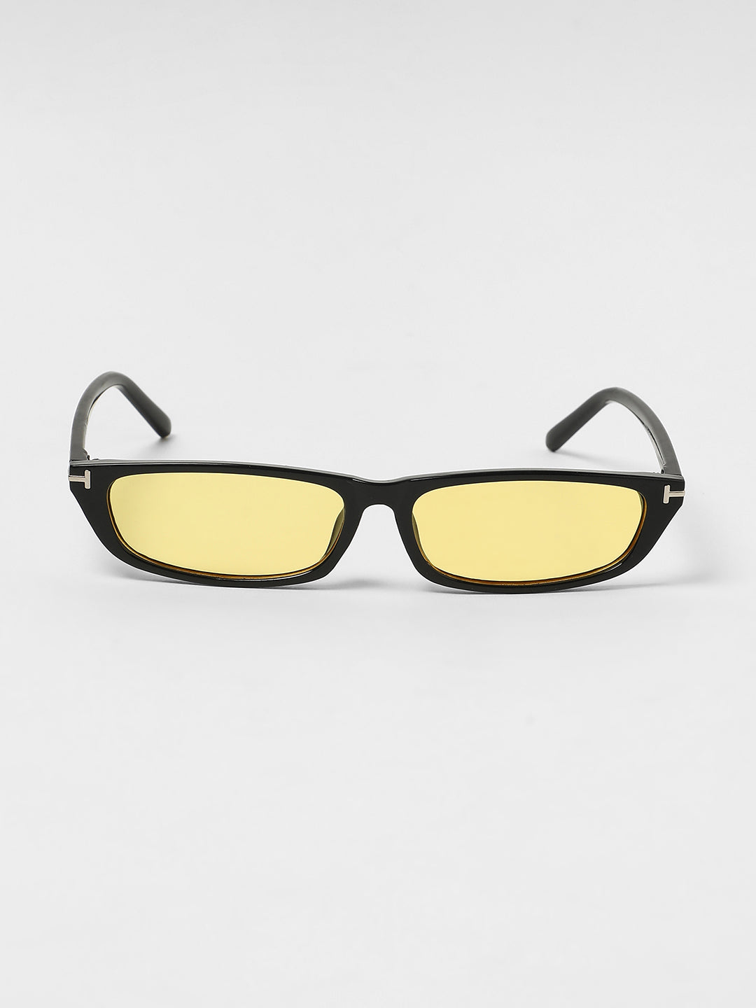 The Sleek Rectangular Sunglasses - Corn Yellow