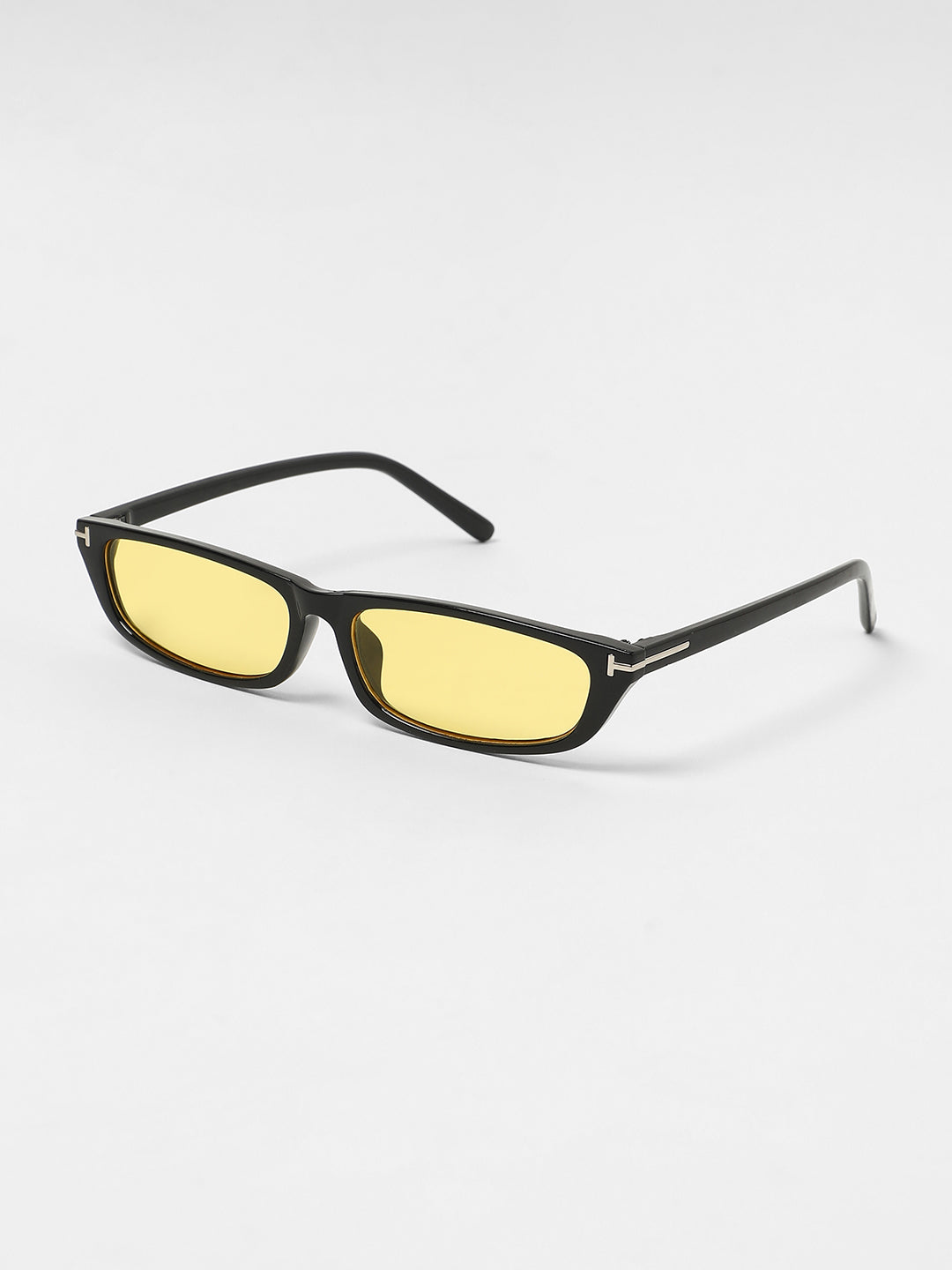 The Sleek Rectangular Sunglasses - Corn Yellow