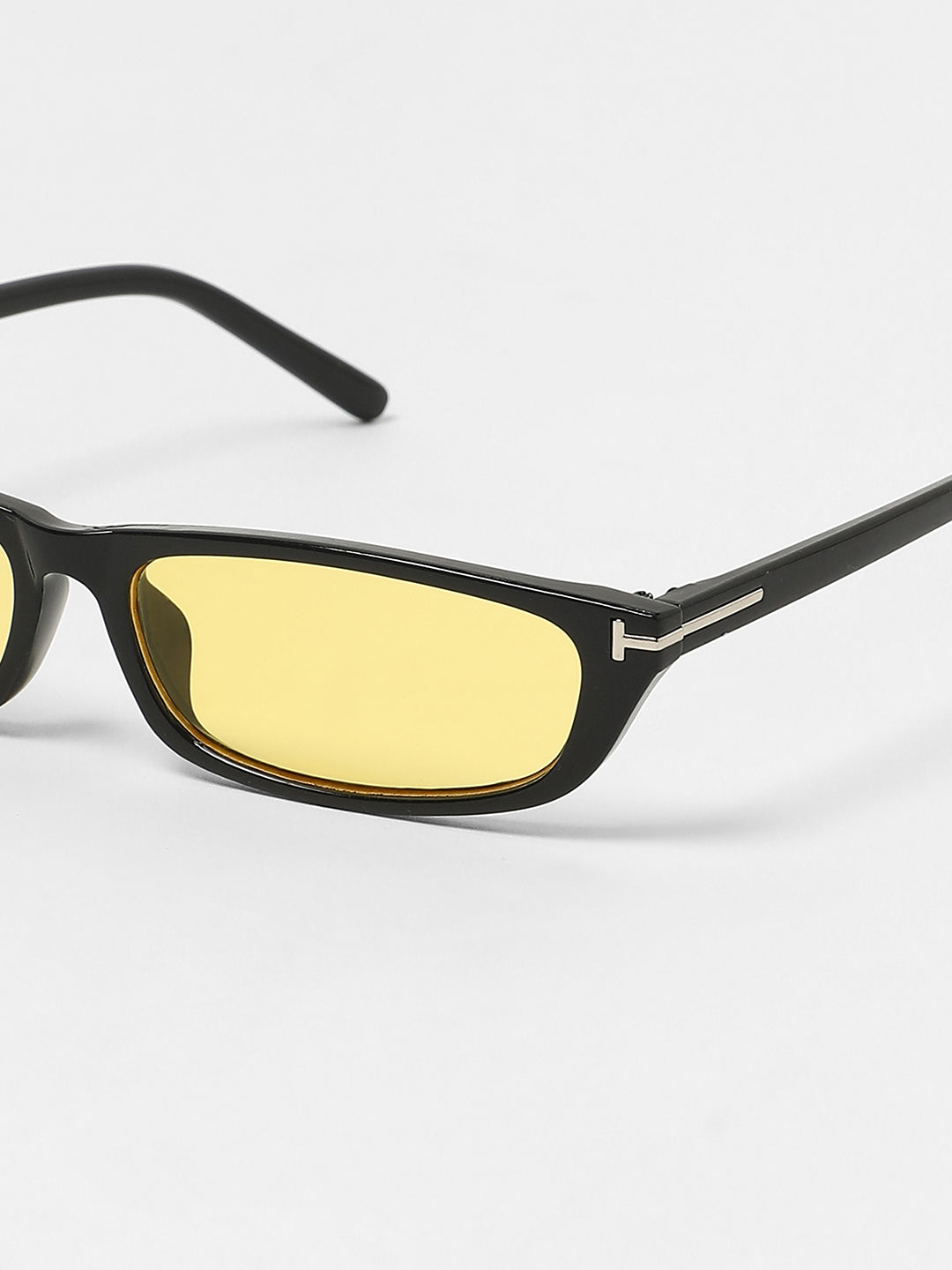 The Sleek Rectangular Sunglasses - Corn Yellow