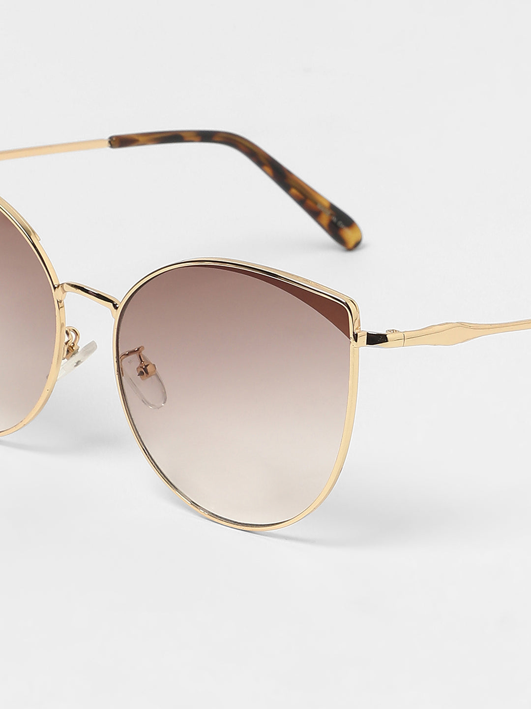 The Classic Gradient Cateye Sunglasses - Champayne Gold