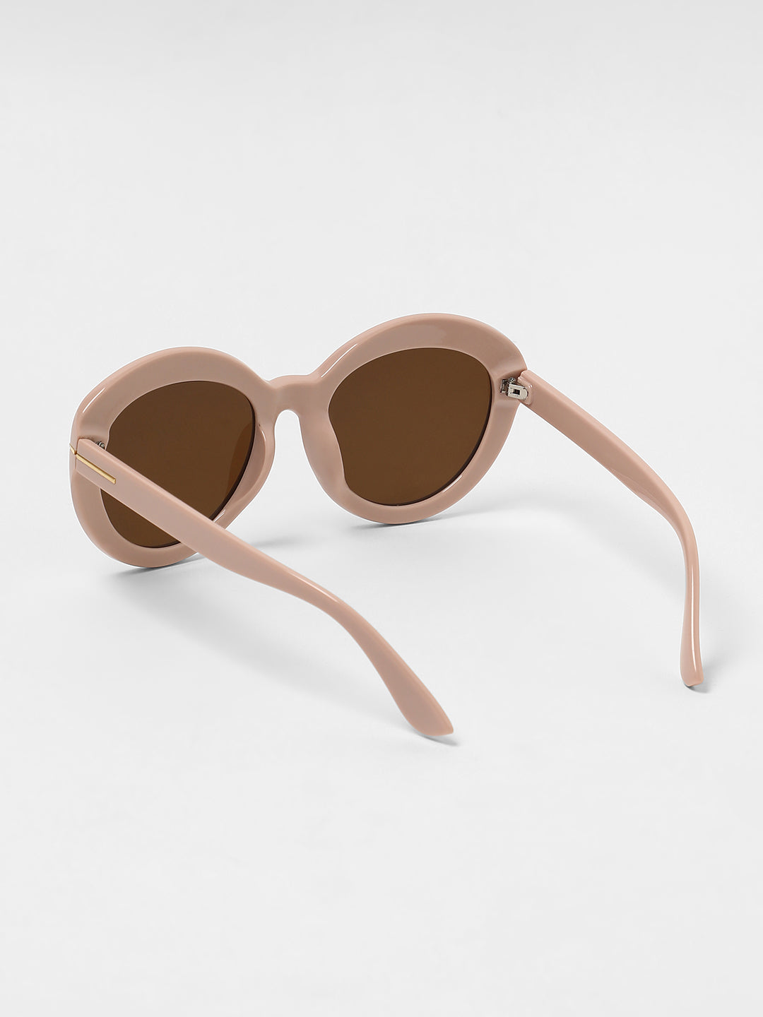 The Chunky Block Oversized Sunglasses - Blush Pink