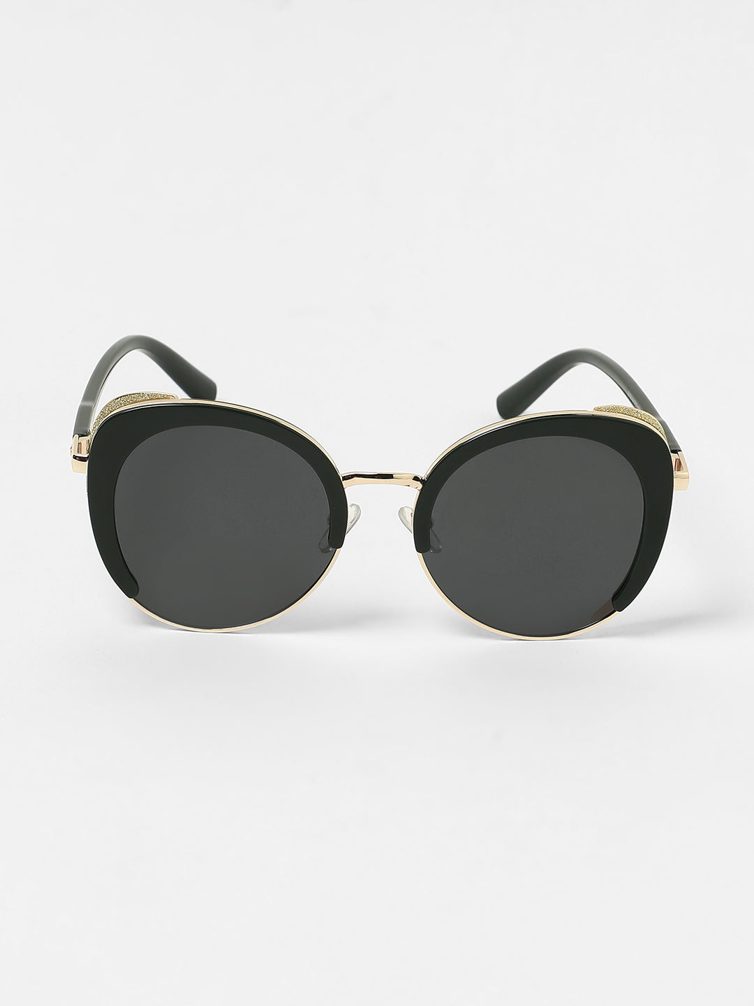 The Gleaming Oversized Sunglasses - Onyx Black