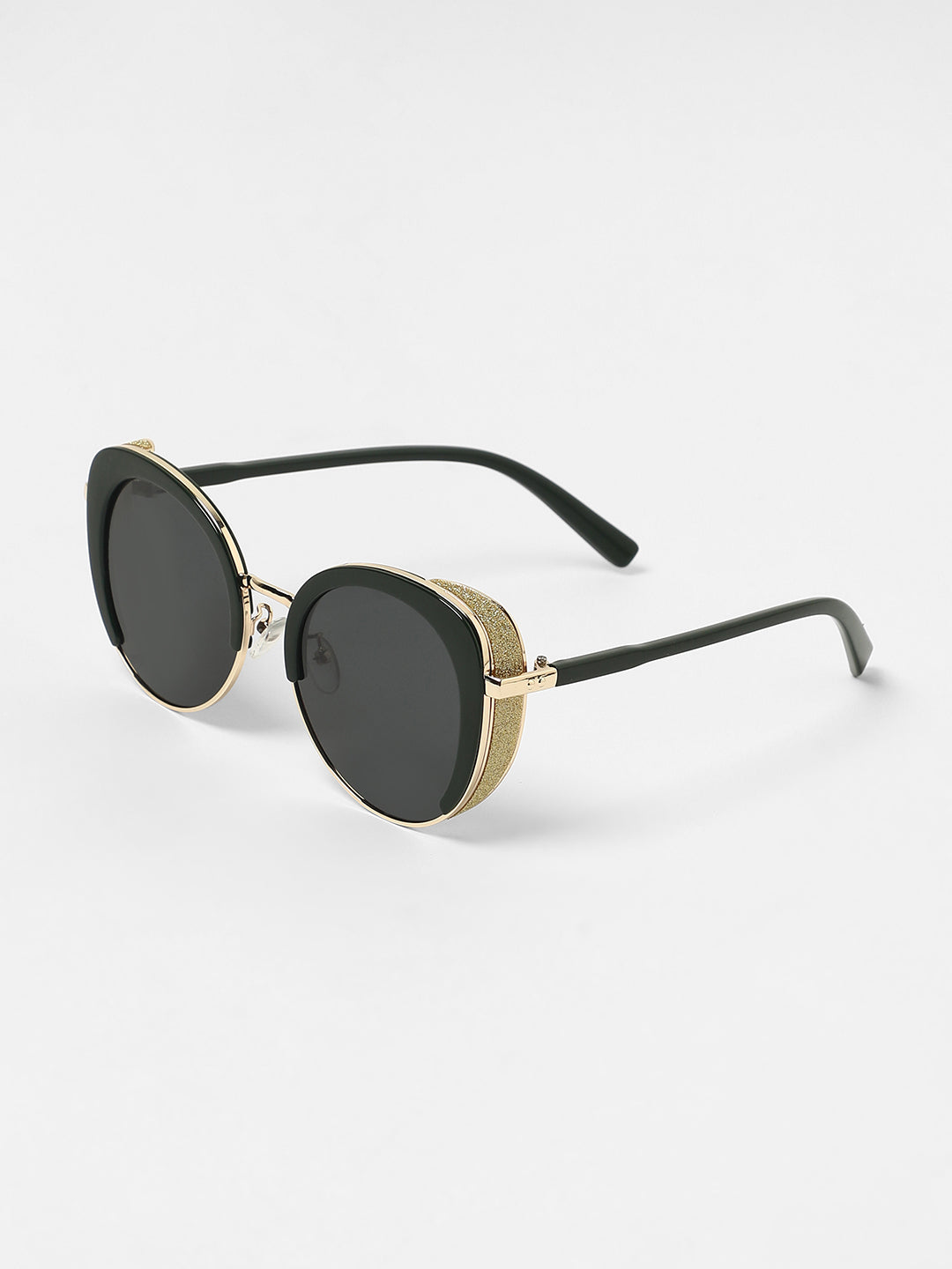 The Gleaming Oversized Sunglasses - Onyx Black