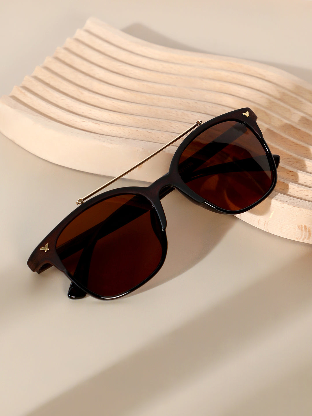 The Bar Aviator Sunglasses - Chocolate Brown