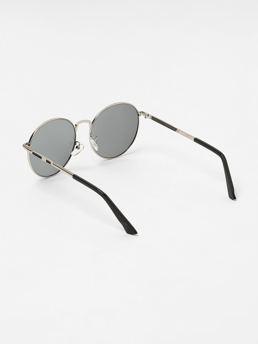 The Metallic Round Sunglasses - Metallic Silver