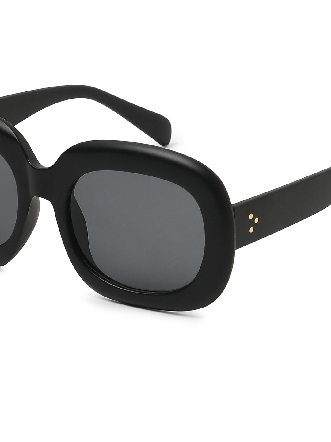 The Airport Oversized Sunglasses - Onyx Black