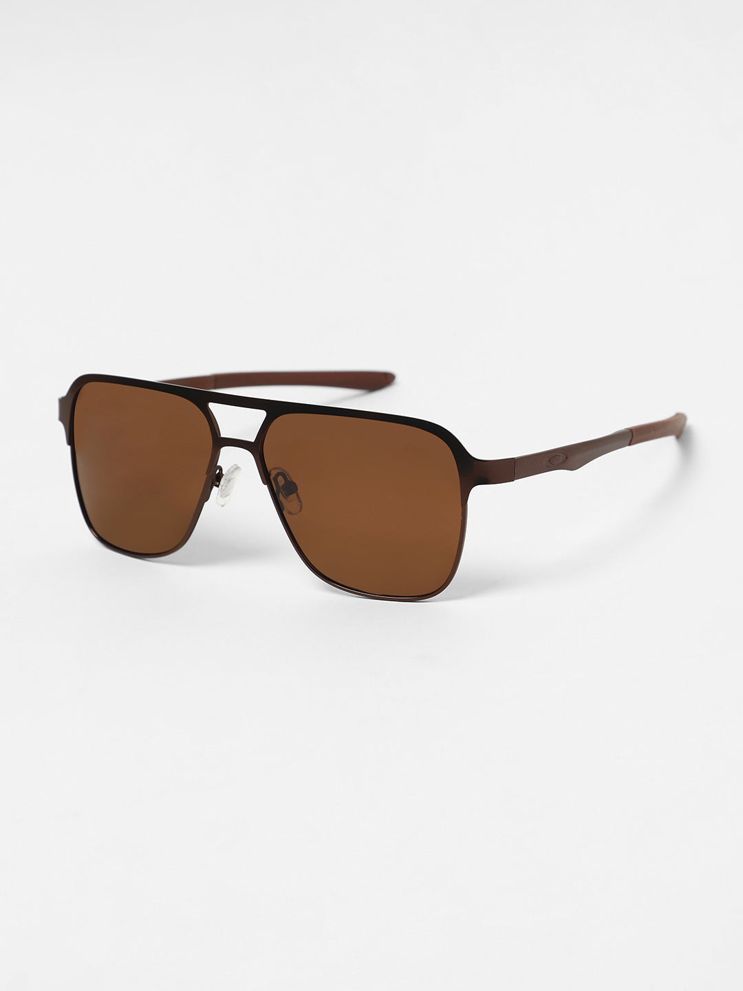 The Classic Rectangular Aviator Sunglasses - Chocolate Brown