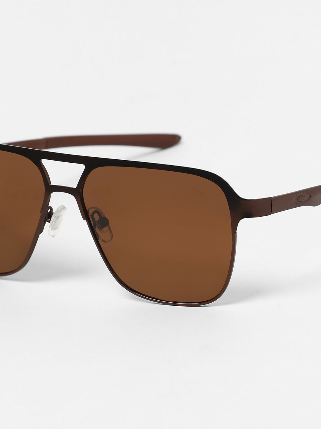 The Classic Rectangular Aviator Sunglasses - Chocolate Brown